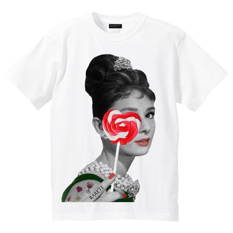 RARETE (ラルテ)    Hepburn キャンディー ハート　Tシャツ  ホワイト