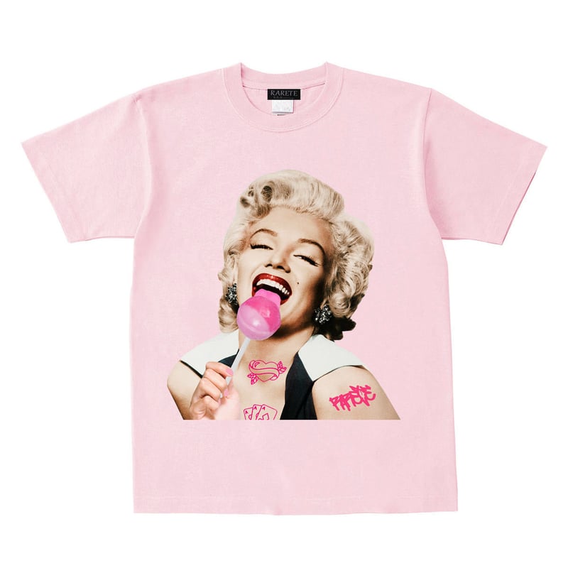 RARETE (ラルテ) マリリンモンロー キャンディー Tシャツ ライトピンク