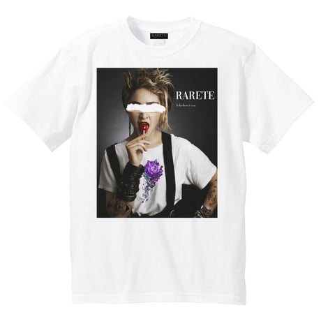 RARETE (ラルテ)   md  BLACK Flower   Tシャツ  ホワイト