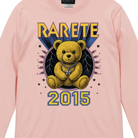 RARETE (ラルテ) テディベア Teddy bear 3Dロゴ グラフィック スター ロンT ロングスリーブ