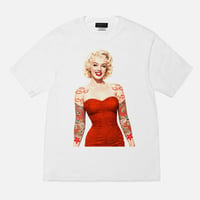 RARETE (ラルテ) Marilynmonroe マリリンモンロー レッドドレス フロント  タトゥー Tシャツ