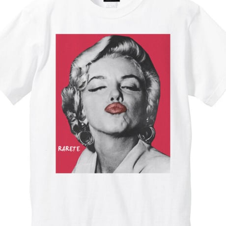 RARETE (ラルテ)   マリリンモンロー キス　 ホワイト  Tシャツ