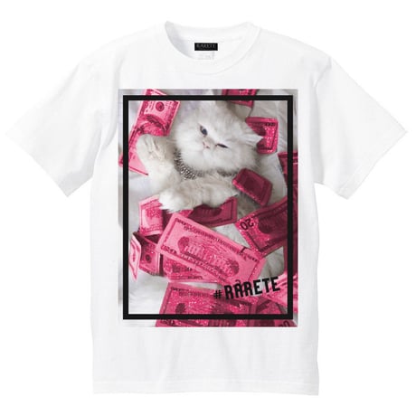 RARETE (ラルテ) Cat  money Tシャツ ホワイト