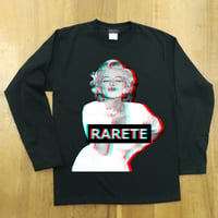 RARETE (ラルテ)  マリリンモンロー 3D KISS  ブラック  長袖Tシャツ