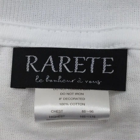 RARETE (ラルテ)   迷彩 グラサン 拳銃  Tシャツ ホワイト 星柄 star