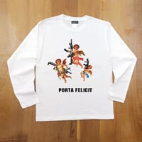 RARETE (ラルテ)  天使 gun  ホワイト  長袖Tシャツ