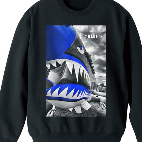 RARETE (ラルテ)  airplane  shark  スエット ブラック