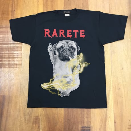 RARETE (ラルテ)  入手困難  DOG イナズマ 犬 Pag パグ ファック Tシャツ 星柄 star