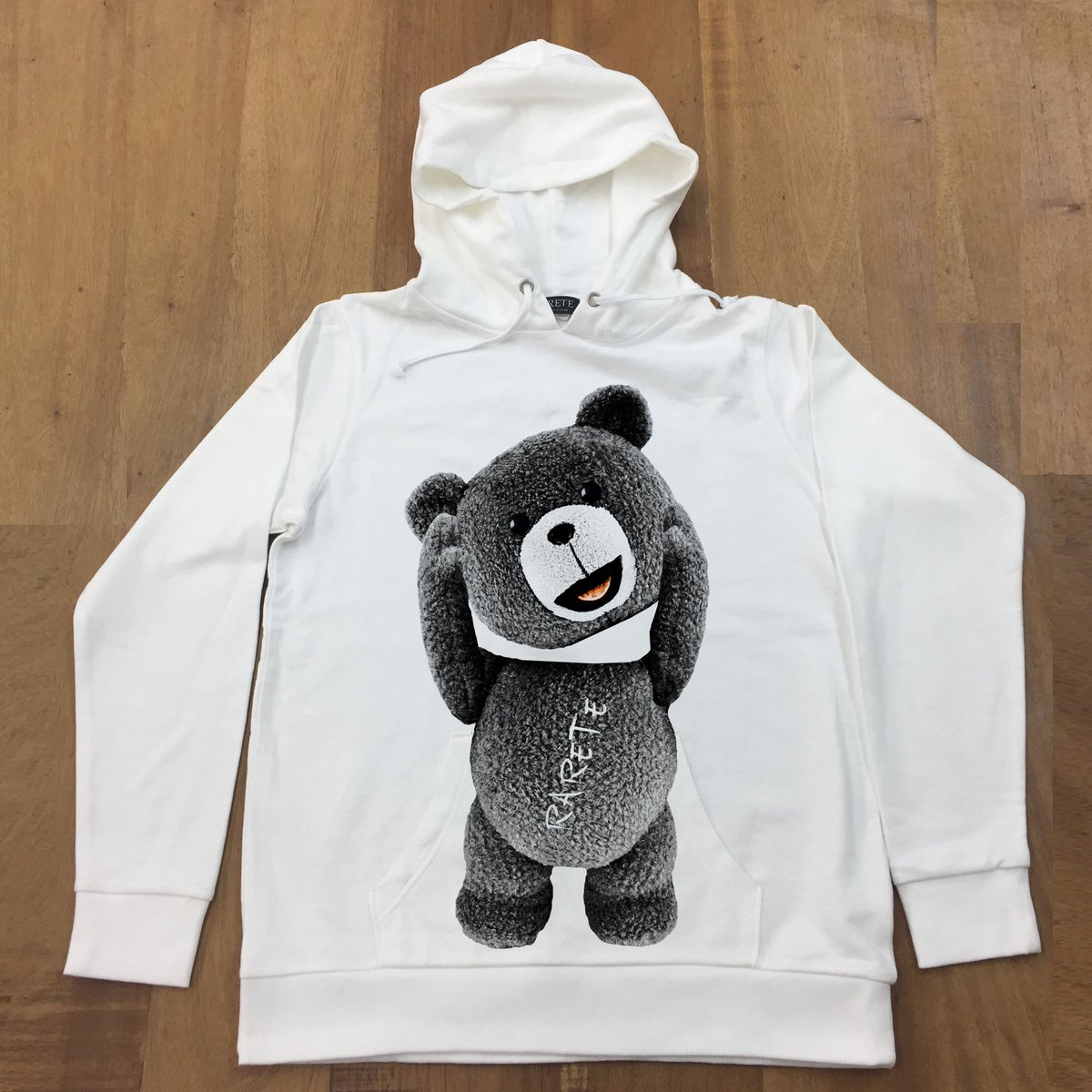 RARETE (ラルテ) テディベア 首とれた！ パーカー ホワイト 星柄 star