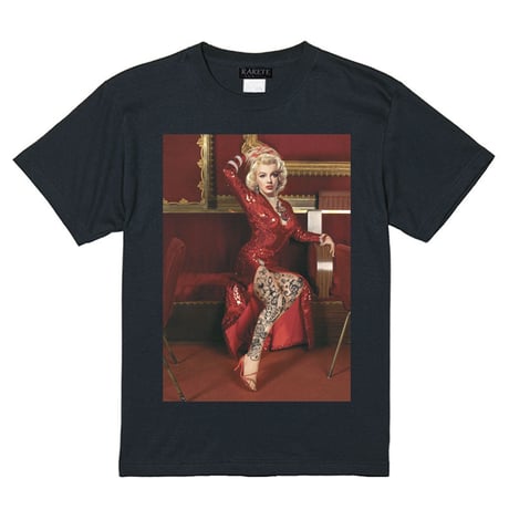 RARETE (ラルテ)    マリリンモンロー Party Dress　Tシャツ ブラック