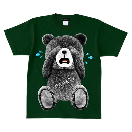 RARETE (ラルテ)  泣いちゃった！ 【グレイ】 Tシャツ フォレストグリーン
