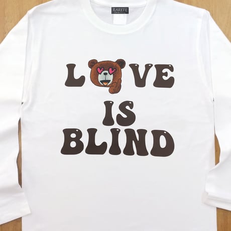 RARETE (ラルテ) LOVE IS BLIND テディベア　長袖Tシャツ  ロンT