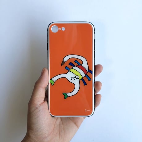 サソリの強化ガラスiPhoneケース