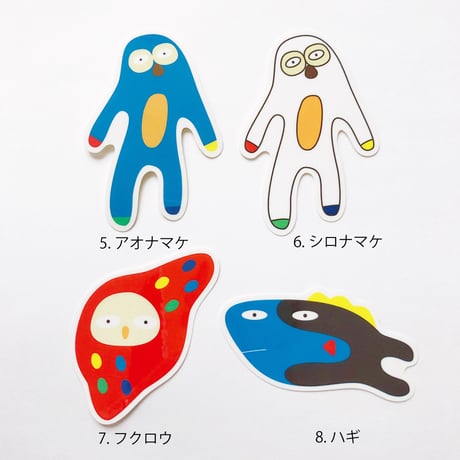 いきものステッカーMサイズ1枚