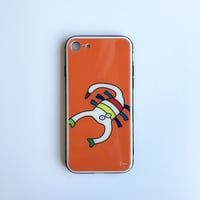 サソリの強化ガラスiPhoneケース