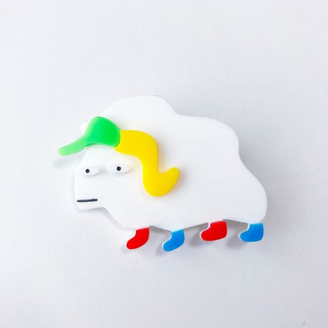ウシのブローチ