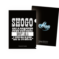 ＳＨＯＧＯソロコンサート２０１７　Ａ４クリアファイル