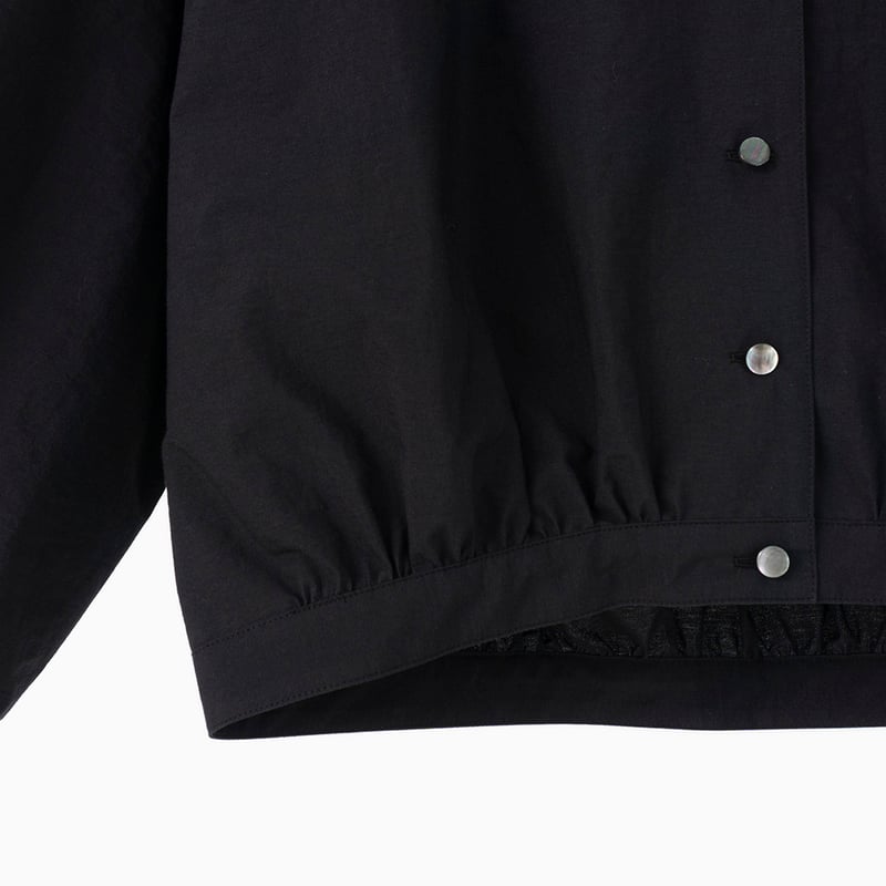 241034 ワッシャーショート丈スタンドカラーブラウス | Manna