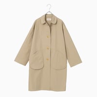 260161 コットンナイロン高密度ギャバラウンドカラーコート