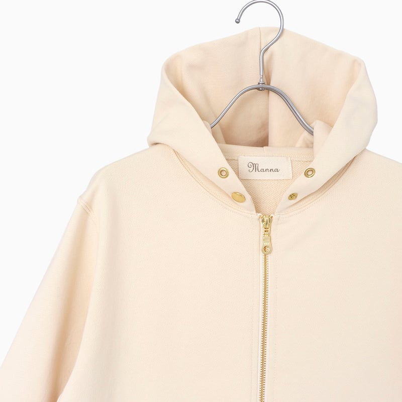 新品 オールドマンズテーラー 裏毛ジップアップパーカー M ナチュラル