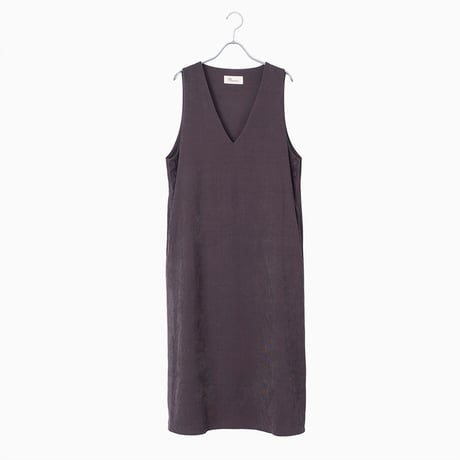 255355 シャツコールVネックジャンパースカート