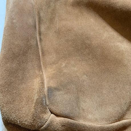 1970's Unknown Suede Leather Tote Bag