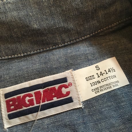 1980's BIG MAC Chambray L/S Shirt Deadstock
