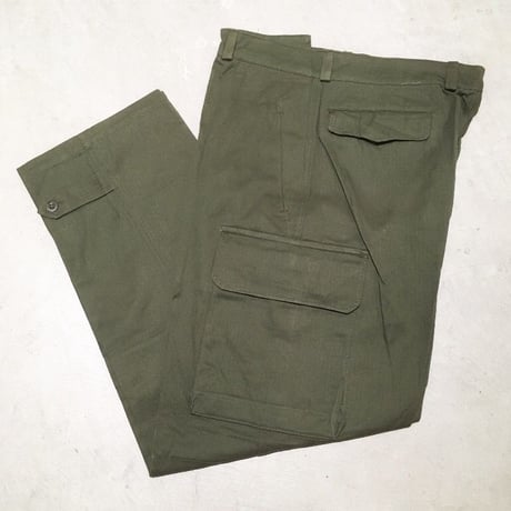 1950〜60's French Army M-47 Herringbone Trousers Deadstock