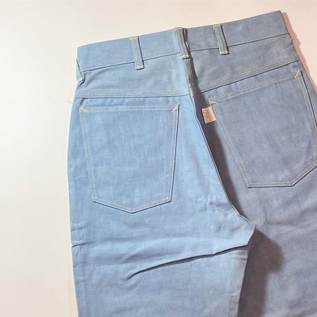1960's Unknown Cotton Double Knee Trousers Deadstock
