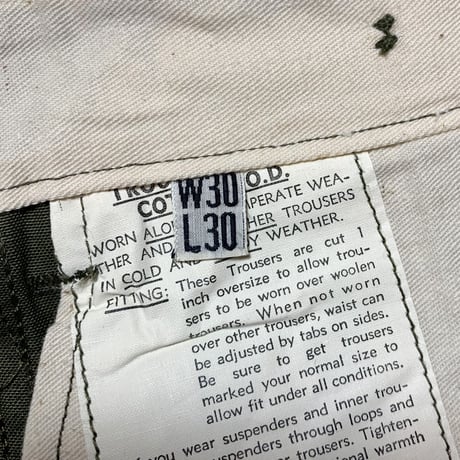 1940's US.ARMY M-45 Field Trousers Deadstock