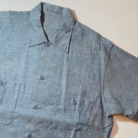 1970's US.NAVY Chambray L/S Shirt Deadstock