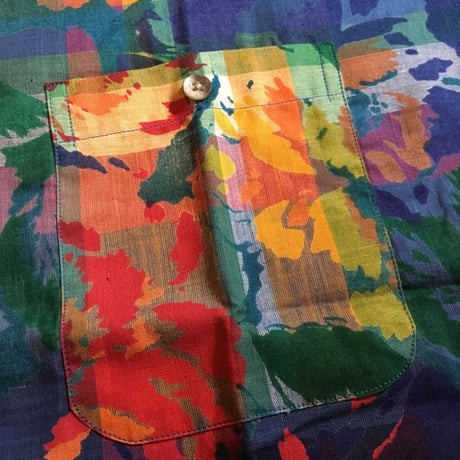1980's Lord Jeff Indian Madras S/S Shirt Deadstock