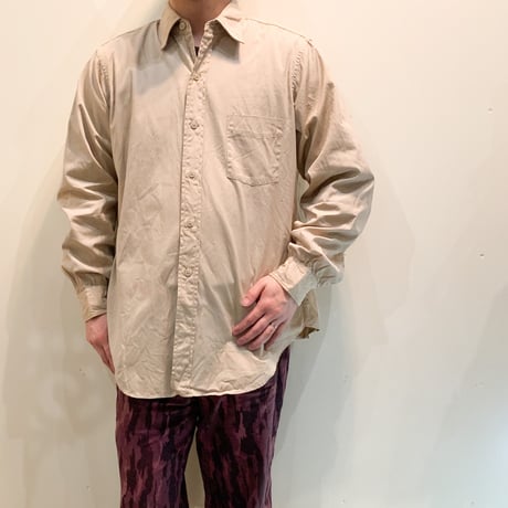 1960's US.ARMY Poplin L/S Shirt