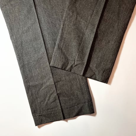 1940's Unknown Black Chambray Trousers Deadstock