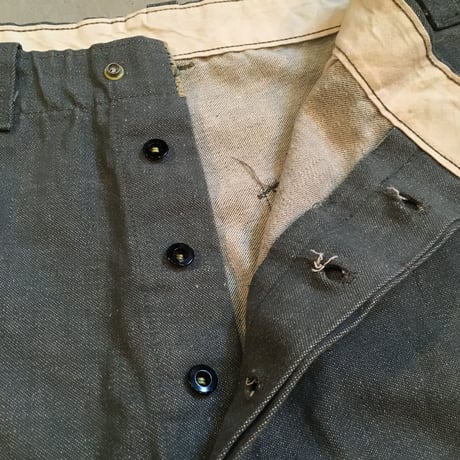 1950's〜 FYRESAFE Green Denim Trousers