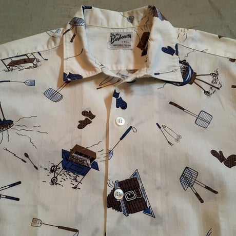1950〜60's Barbecuer S/S Shirt With Cap