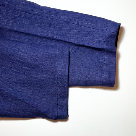 1940's French Military Herringbone Linen Jacket Deadstock