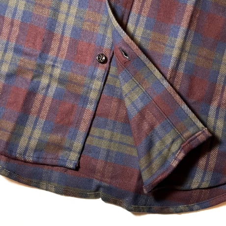1980's WINTER RUN Heavy Flannel L/S Shirt Deadstock