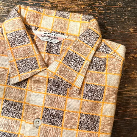 1950's COMPASS Flannel L/S Shirt Deadstock