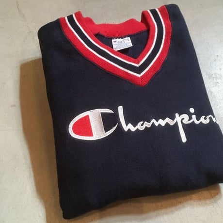 1990's Champion Reverse Weave V-neck Sweat