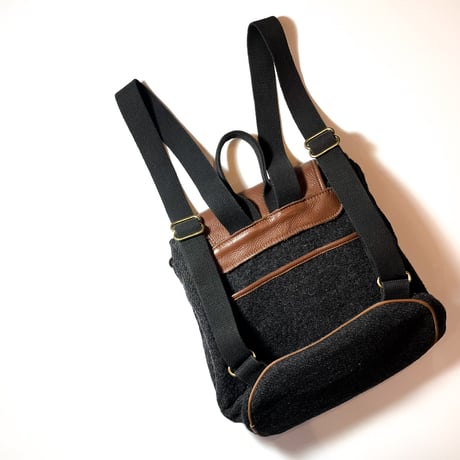 1980's L.L.Bean Leather&Tweed Rucksack