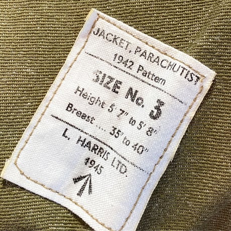 1940's British Military Green Denim Vest Deadstock