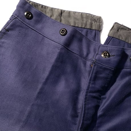1930〜40's French Unknown Moleskin Trousers Deadstock