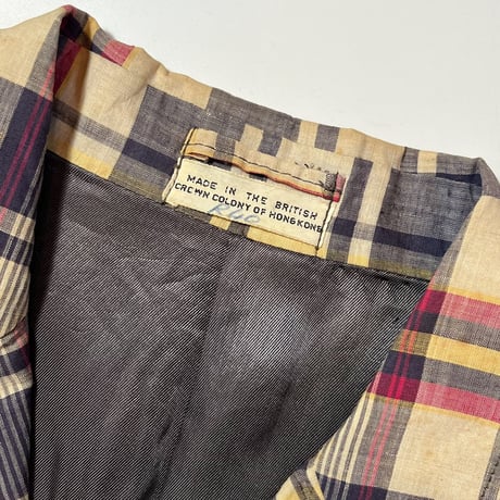 1960's HARLELA'S Indian Madras Tailored Jacket