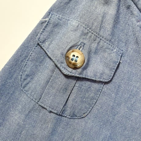 1980's〜 Willis&Geiger Chambray Safari L/S Shirt