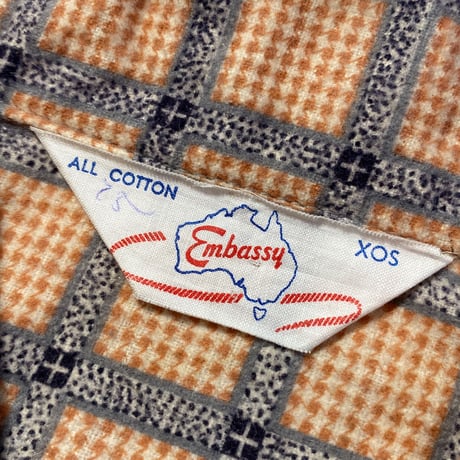 1950's〜 Embassy Flannel L/S Shirt Deadstock