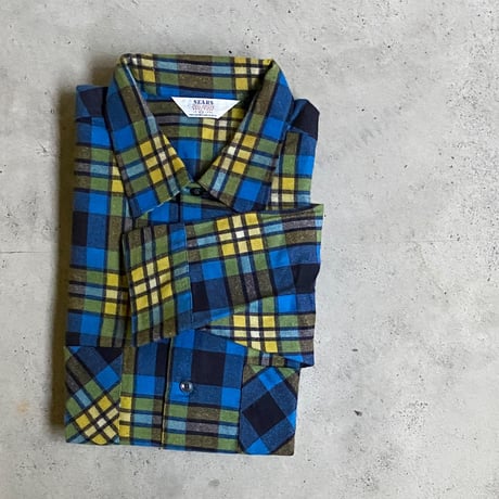 1960's SEARS Flannel L/S Shirt Deadstock