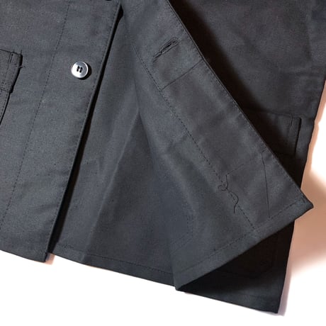 1950's Dumont-d'urville Black Moleskin Jacket Deadstock