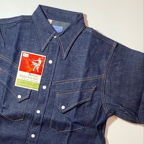 1950〜60's Roebucks Denim Western L/S Shirt Deadstock