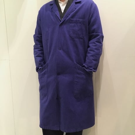 1950's〜 French Unknown Blue Chambray Atelier Coat